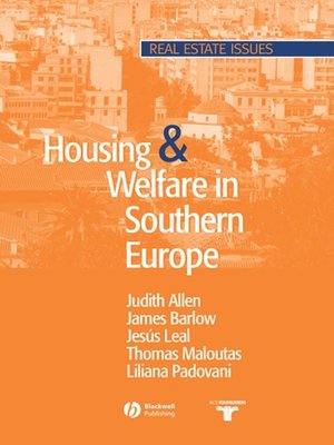 cover image of Housing and Welfare in Southern Europe